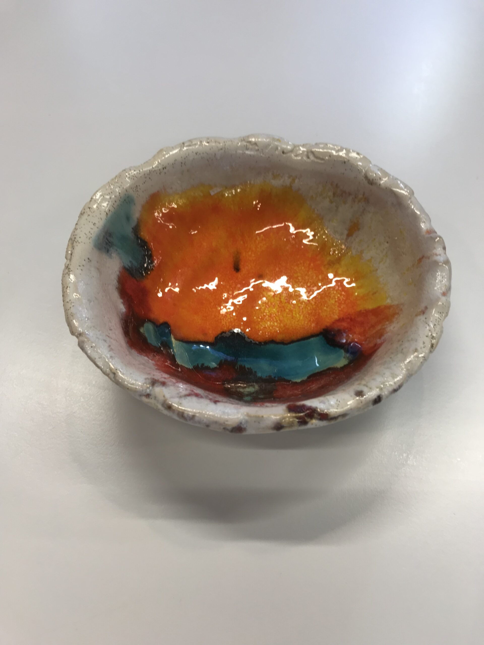 Ceramiczna miseczka 10 cm orange
